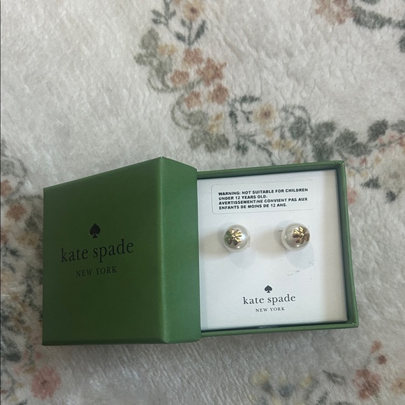 kate spade Jewelry - Kate Spade Gold-Tone Button Earrings